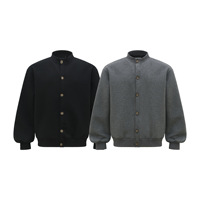 Hiver Casual American Style Retro Neutral Trendy Jackets Air Layer Fabric Metal Buckle Design Men's Loose Coat Tops