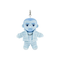 Llavero de Peluche Personalizado de Rapero Azul Claro, Muñeco de Peluche Suave con Clip Metálico para Mochilas, Regalos Coleccionables