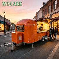 WECARE Chariots de nourriture mobiles, camion de shawarma, charcuterie, pizza, boulangerie ciabatta, crêpes, remorque alimentaire avec équipement de cuisine complet