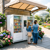Distributeur automatique intelligent avec paiement mobile par code QR, écran tactile 21,5 pouces, grande capacité, assortiment de snacks et de boissons pour écoles, campus et gymnases