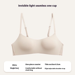 Tazza sottile monoblocco in seta <span class=keywords><strong>senza</strong></span> cuciture Lingerie da donna con spalline regolabili Push-Up <span class=keywords><strong>reggiseno</strong></span> con <span class=keywords><strong>ferretto</strong></span> traspirante Non cablato per adulti - Product Image 6
