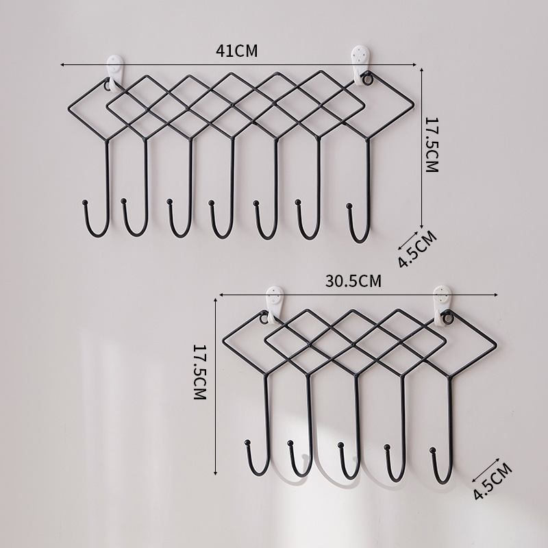 Set di due ganci prismatici neri