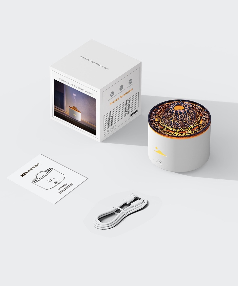 Volcanic crack white