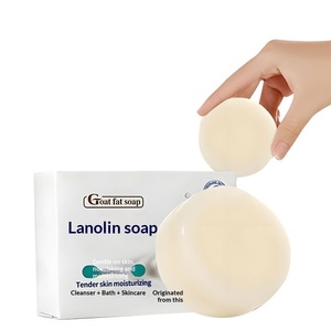 Savon Artisanal au Suif de Mouton et Lait de Chèvre – Parfum Longue Durée, Nettoyage Doux pour le Bain et le Visage, Peau <span class=keywords><strong>Tendre</strong></span> - Product Image 3