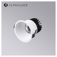 Downlight encastré LED rond blanc DC24V, faisceau 60°, trou de 5 cm, faible MOQ, COB, CRI élevé, découpe de 65 mm, 95.5
