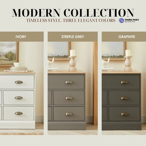 ตู้เก็บของข้างเตียง 5 ลิ้นชัก ทันสมัย ประกอบง่าย เฟอร์นิเจอร์สำหรับบ้าน ห้องครัว และห้องนั่งเล่น ผลิตในเวียดนาม - Product Image 6