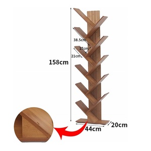 Bán Buôn Chất Lượng Cao Tree Shaped Gỗ Hiện Đại Kệ Sách Kệ Sách Kệ Giá Rẻ Tree Kệ Sách - Product Image 3