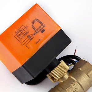 Brass Electric Ball Valve DN25 1 In Fixed Type For Water Heating Systems - Product Image 3