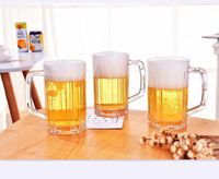 Vente en gros verres à bière en plastique transparent de 500 ml en acrylique polycarbonate incassable personnalisé chopes à bière avec poignée en acrylique
