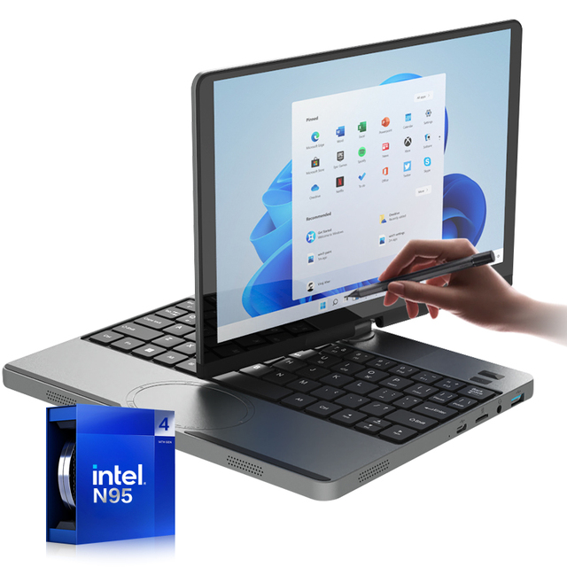 New High-end 3-in-1 Touch Screen Handwriting Metal Notebook Computer 10.5 Inch Mini Body Intel N95 Windows 11 Pro English PD