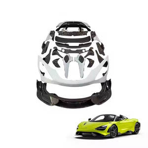 720S Upgrade <span class=keywords><strong>765</strong></span> 765LT Parachoques de coche Difusor de labio delantero Faldas laterales Bodykit Kit de cuerpo completo Face Lift Facelift para <span class=keywords><strong>McLaren</strong></span> 720S - Product Image 1