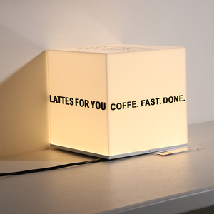 Enseigne lumineuse en acrylique à suspendre, panneau publicitaire LED pour magasin, café, entreprise - Product Image 6