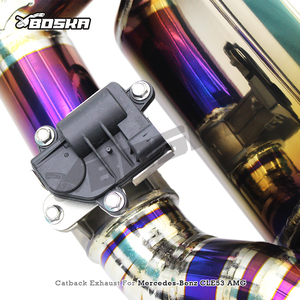 ท่อไอเสียแบบ Catback ขัดเงา หนา 1.2 มม. สำหรับ Mercedes-Benz CLE53 AMG 3.0T ปี 2024-2025 ยี่ห้อ Boska Racing ทำจากไทเทเนียม - Product Image 3