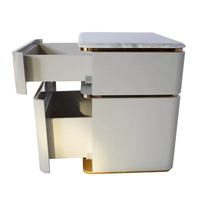 Fabricant professionnel de tables de chevet en marbre de luxe, meubles de rangement simples pour chambre à coucher, tables de nuit modernes