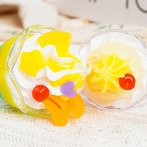Nouveaux modèles de thé au lait en plastique, fausses décorations alimentaires, coupes à cocktail et glaces pour vitrine de pâtisserie, centre de table, présentoir, objet mignon - Product Image 3