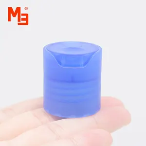Free Sample M24/410 Blue Wide Pp Seal Shampoo Bottle Cap Mouth Clear Frosted Round Plastic Disc Top Caps
