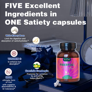 Capsules de perte de poids certifiées GMP avec de la Garcinia Cambogia pure, résultats sûrs de désintoxication et d'amincissement - Product Image 4