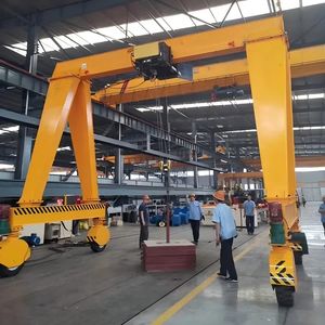 Kran Gantry Girder Tunggal Rotasi 360 Derajat 5 Ton 10 Ton dengan Ban Karet dan <span class=keywords><strong>Hoist</strong></span> Elektrik - Product Image 2