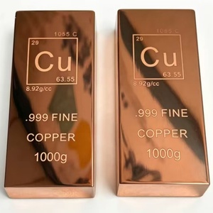 1kg 99.9% Pure Custom <b>Weight</b> Investment Copper Bar Factory Direct <b>Small</b> MOQ Welding Bending Hexagon Copper Bullion - Product Image 6
