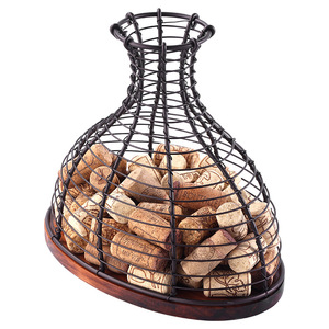 Cross-border for Metal <b>Wine</b> Cork Storage Basket Modern Art Commercial Hotel Use - Product Image 2