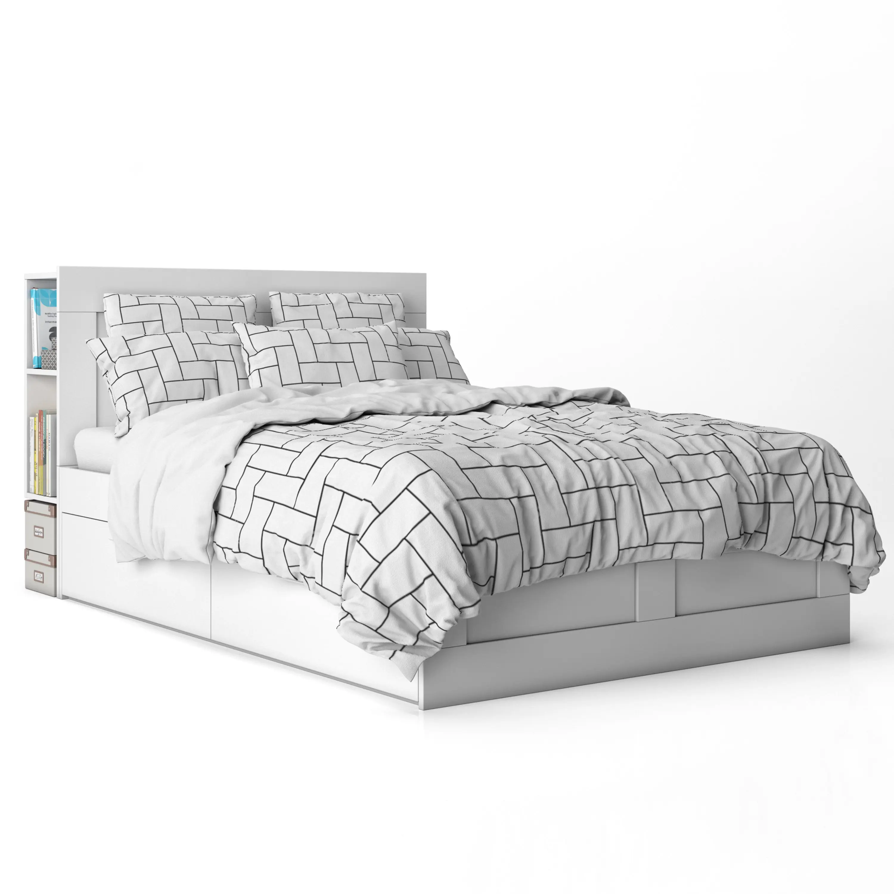 Conjunto de cama 3D com estampa digital personalizável de 4 peças, conjunto de capa de edredom para casa, fornecimento direto da fábrica, mais vendido