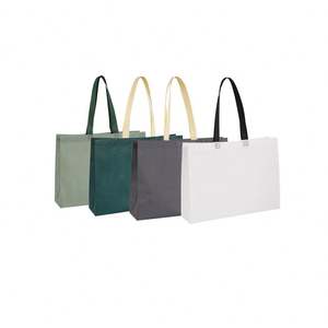 Bolsa de Compras Reutilizable Ecológica al por Mayor, Bolsa de Mano Personalizada de Tela No Tejida con Asa Larga, Reciclable - Product Image 1