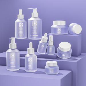 Bao Bì Mỹ Phẩm 15Ml-200Ml Chai Thủy Tinh Đeo Vai Màu Đen Mờ Có Nắp Bơm Màu Vàng Bộ Lọ Kem Dưỡng Da Nhỏ Giọt - Product Image 4