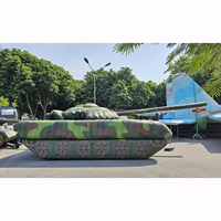 Modèle de cible gonflable de haute qualité en PVC, camouflage amovible, bunkers de paintball, leurre tactique en forme de char