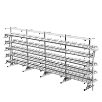 Système hydroponique vertical NFT de grande taille de haute qualité avec pompe, canal en PVC, irrigation automatique pour l'agriculture en plein air