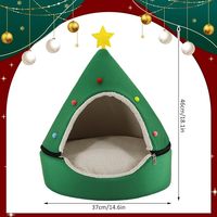 Nouvelle Tente de Lit pour Chat en Forme de Sapin de Noël, Confortable et Mignonne, pour la Vente en Gros