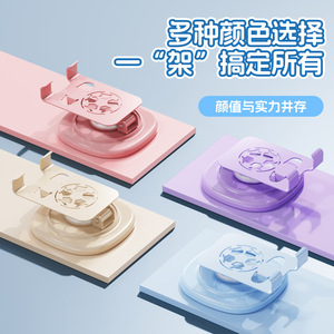 <b>Desktop</b> Phone <b>Stand</b> Rotating Folding Metal Plastic Soccer Ball Design For Desk Outdoor Bedside Live Streaming - Product Image 1