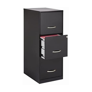 3 Drawer black Metal Letter vertical File Cabinet