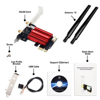 Adaptador de Red PCI Express de Doble Banda 2.4G y 5G AC1200 1200Mbps BT4.0 Wifi 5, Tarjeta PCI-E