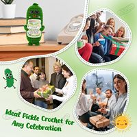 Cadeaux au crochet faits main, amusants et inspirants, en forme de cornichons, pour femmes et hommes - Anniversaire et détente