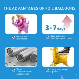 Globos de Aluminio con Ruedas para Niños, con Forma de Gato, Tigre, Corona, Elefante, Dinosaurio, Unicornio y Zebra, para Decoración de Fiestas Infantiles - Product Image 3