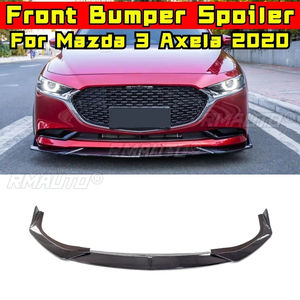 Pour Mazda 3 Axela 2020, diffuseur de pare-chocs avant noir brillant, pièce de modification de voiture en carbone, protection de pare-chocs, accessoires de voiture - Product Image 3