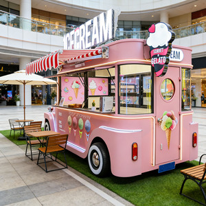 Innovative mobile food trucks, fully equipped ice cream trucks, ice cream carts, <b>trailer</b>-style food trucks. - Product Image 1