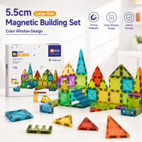 Ensemble de jouets magnétiques pour fenêtres Color Window, 5,5 cm, OEM, blocs de construction magnétiques éducatifs pour enfants, distributeurs et boutiques de cadeaux dans le monde entier