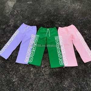 Custom 3m Reflective Print Stacked Nylon Windbreaker <b>Pants</b> High Quality Causal Lightweight Elastic Waistband Nylon Track <b>Pants</b> - Product Image 6