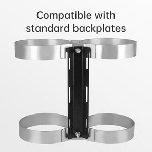 DIDEEP - Correa de Buceo Técnico Ecológica para Dos Tanques, Soporte de Doble Cilindro de Acero Inoxidable 316, Anillo de Conexión en Forma de 8 - Product Image 5