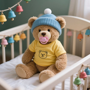 Ciuccio di peluche personalizzato in fabbrica produttori di orsacchiotti accessori per orsacchiotti da vendere meglio Mini T-shirt con orsacchiotto - Product Image 1