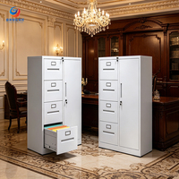 Armoire de classement en acier pour garage et atelier - Armoire de rangement en acier pour bureau, salon et usage domestique, verrouillable