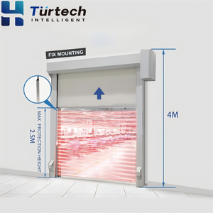 Barrière lumineuse de sécurité industrielle Turtech DT183-D IP67 pour porte sectionnelle rapide, 4 à 57 paires de cellules, capteur de <span class=keywords><strong>grille</strong></span> lumineuse - Product Image 1