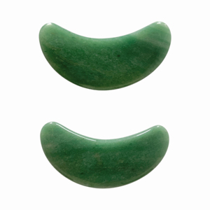 Venta al por mayor Artesanías populares talladas Mezclado Verde Blanco Aventurina Jade Mini Cristal Luna Artesanía - Product Image 3