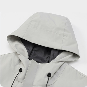 Veste de travail en polyester gris clair, coupe-vent antistatique monocouche pour l'extérieur, usage quotidien - Product Image 2