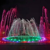 Fuente de Agua con Luces LED de Colores y Música para Jardín, Piscina y Plaza