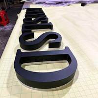 Lettres en acier inoxydable 3D personnalisées avec rétroéclairage LED, étanches IP65, pour la publicité extérieure, logo de magasin, enseigne personnalisable