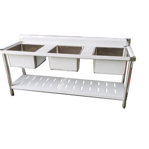 Fregadero de mano para restaurante, lavamanos comercial, de acero inoxidable - Product Image 4