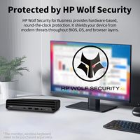Ordinateur de bureau professionnel HP Elite 800 G9 MFF, Intel I5-14500T, 8 Go DDR5, 512 Go SSD, PC de conférence, USB-C, HDMI, Wi-Fi 6E, Windows 11 Pro