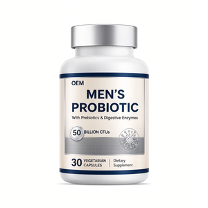Probiótico para Hombre OEM, 50 Mil Millones de UFC, Prebióticos, Enzimas Digestivas, Apoya el Bienestar Inmunológico Intestinal, 30 Cápsulas - Product Image 1